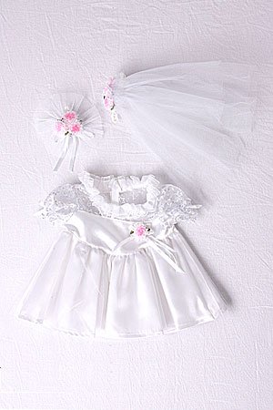 Bride teddy bear clothes