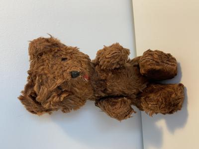 Dark brown jointed 8” bear