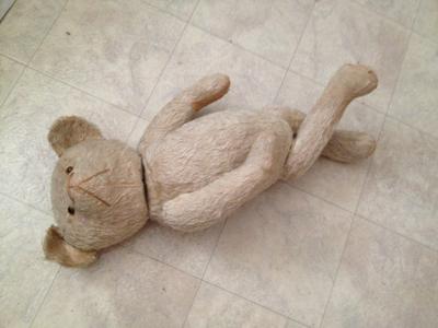 teddy bear lying down