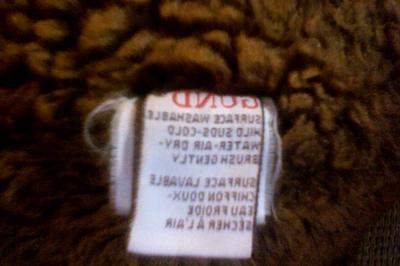 gund plush dog label