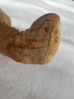 old teddy bear foot