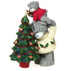 Xmas tatty teddy Bear Figurine