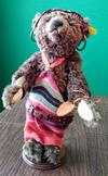 Steiff bear in african dress