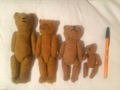 Four Found teddy Bears Four Found teddy Bears