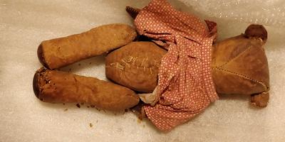 back view of furless teddy bear back view of furless teddy bear