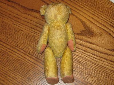 back view of 1950's teddy bear