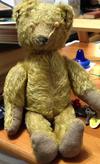 full view of y antique teddy bear